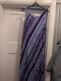 Topshop 14 Purple Toned Sleeveless Long Length Dress
