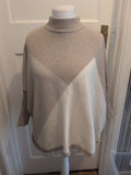 TU XL Beige Cream High Neck Pullover Jumper