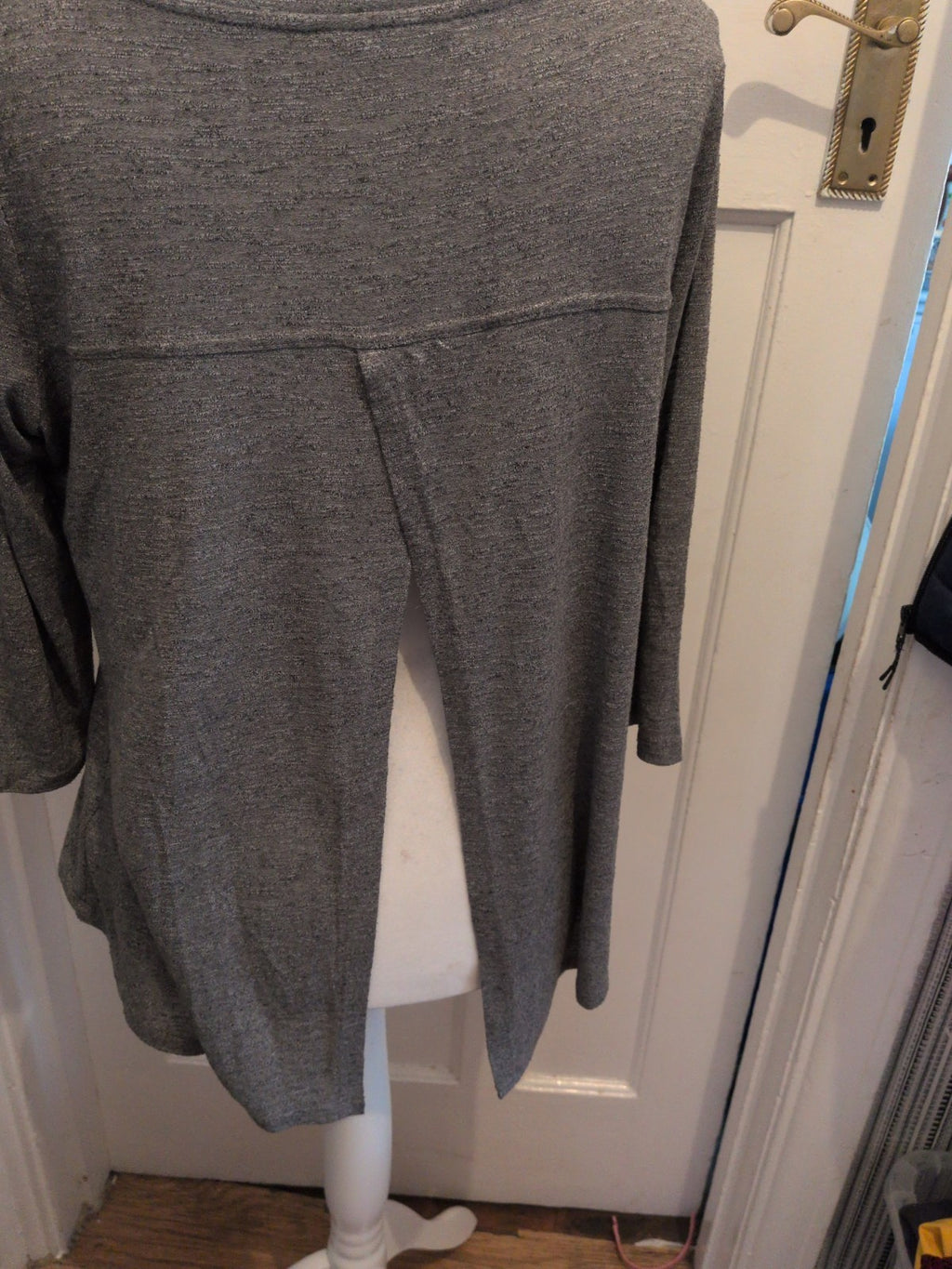 F&F 14 Grey Half Sleeve Open Back T-shirt