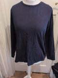 Ladies George 18 Crew Neck Regular Dark Navy Long Sleeve Tee