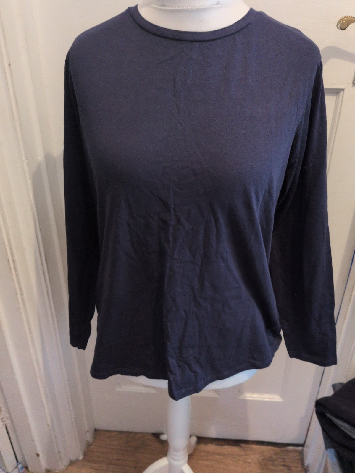 Ladies George 18 Crew Neck Regular Dark Navy Long Sleeve Tee