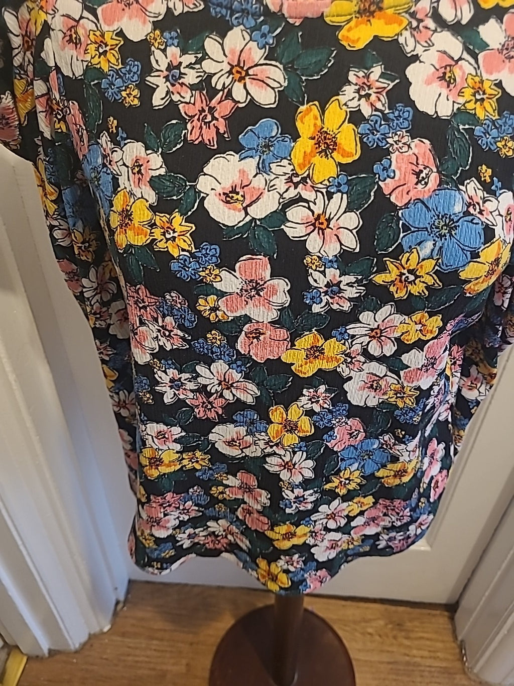 Ladies Matalan Size 12 Multi Coloured Long Sleeved Blouse