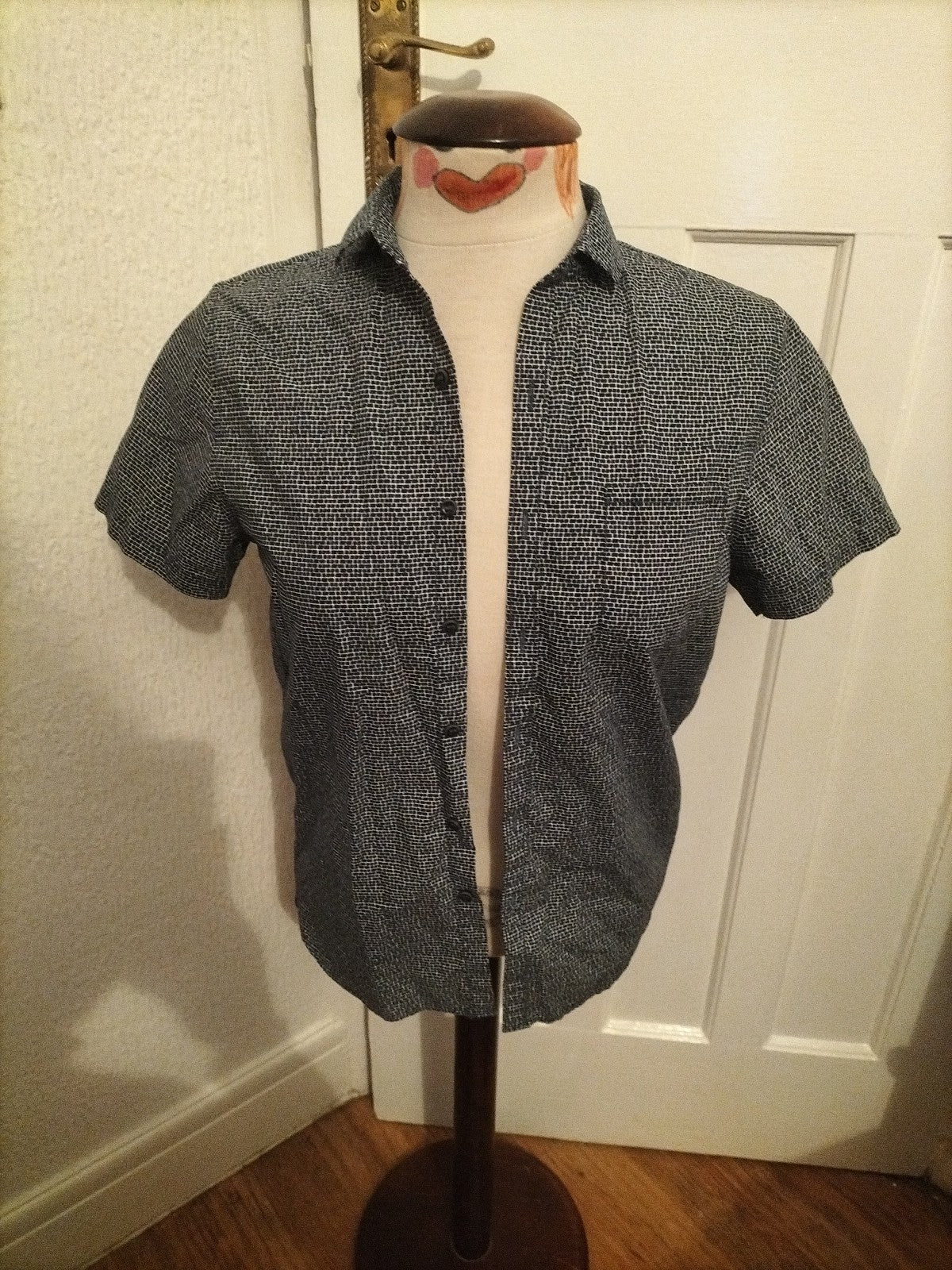 Mens Next 12 Years Navy Brick Short Sleeve