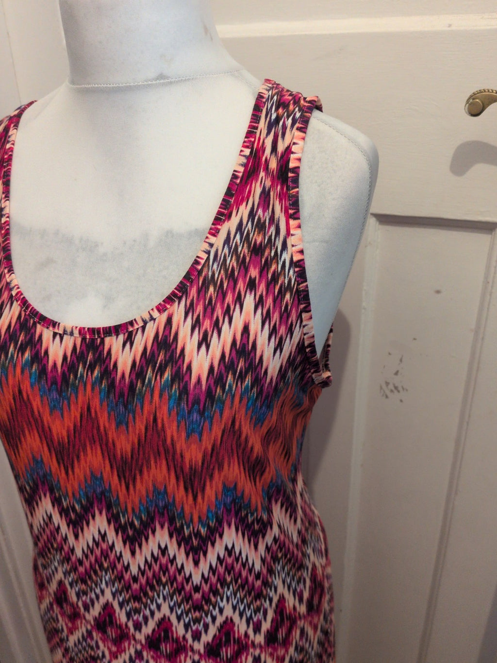 Primark 20 Long Length Sleeveless Pencil Dress Multi