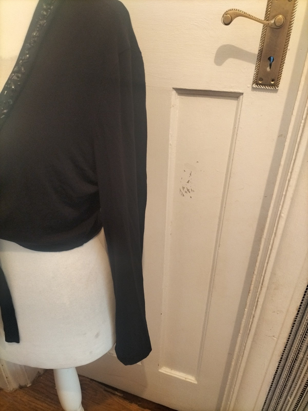Marks and Spencer 16-18 Black With Diamanté Cardigan