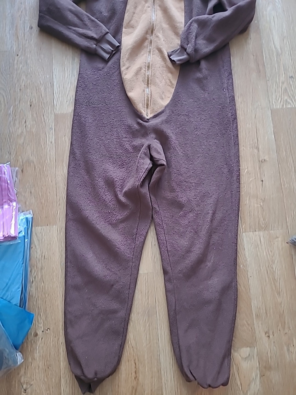 Mens Marks And Spencer Size Medium Brown Reindeer All In One