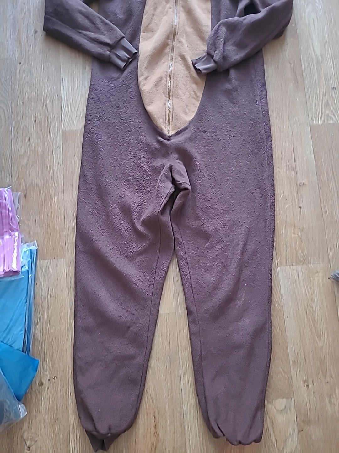 Mens Marks And Spencer Size Medium Brown Reindeer All In One