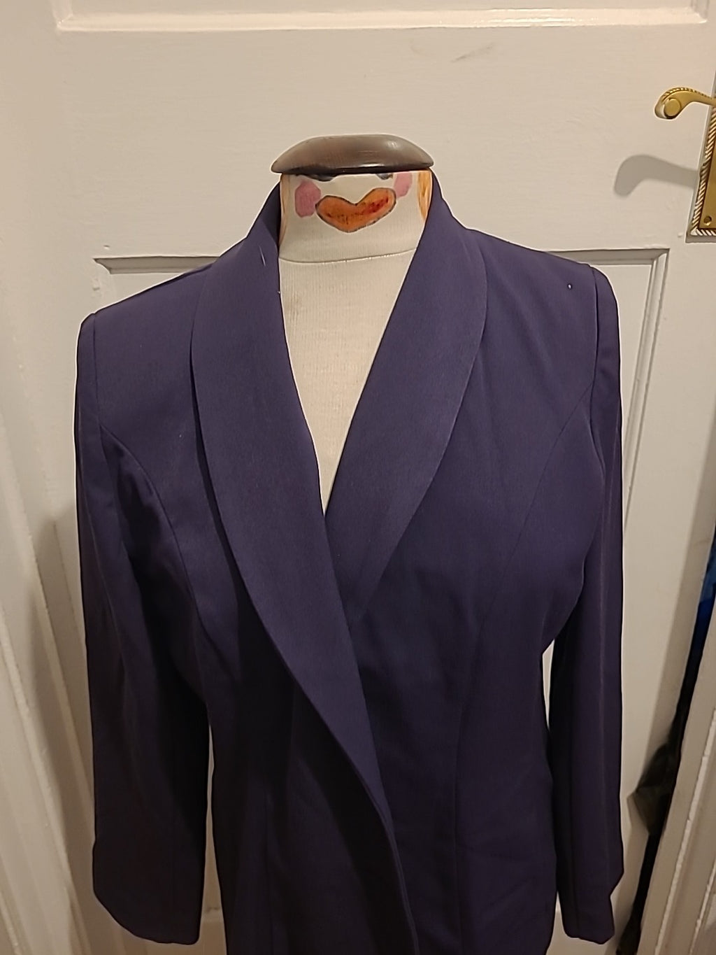 Ladies H&O Size 14 Purple Lined Padded Blazer