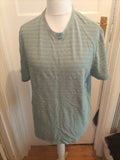 George XL Pale Green Fleck T-shirt Small Hole On Back