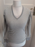 Gul M/L Grey And White Stripe Long Sleeve T-shirt