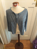 Girls M+Co 9-10 Years Bluey Grey Long Sleeved Cardigan