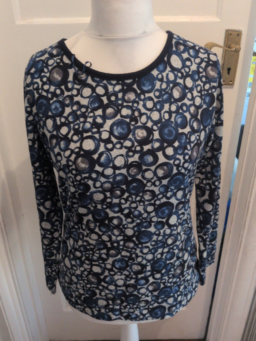Cerulean Medium Blue Grey Long Sleeve Soft Touch Jumper
