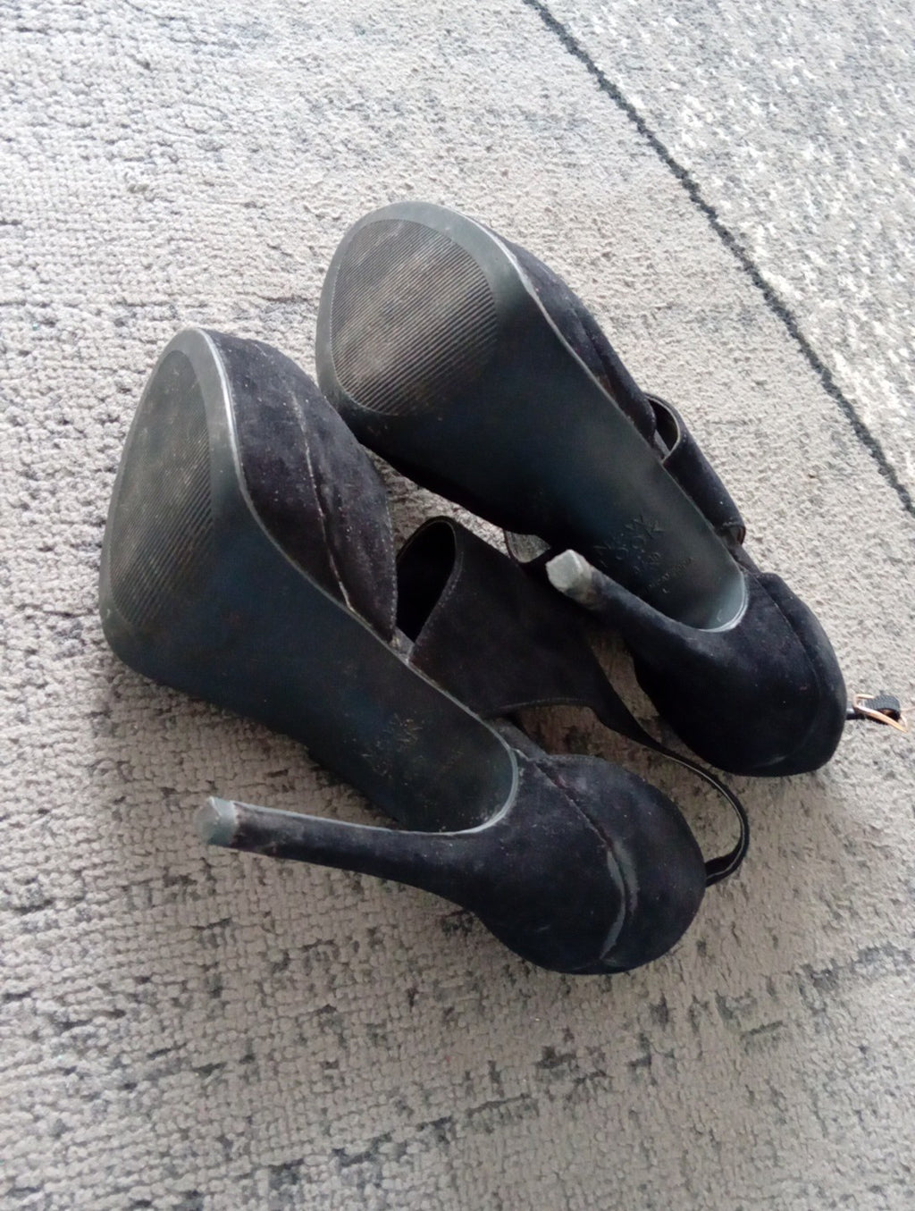 Ladies Black Newlook Heeled Shoes Size 6 Free Delivery