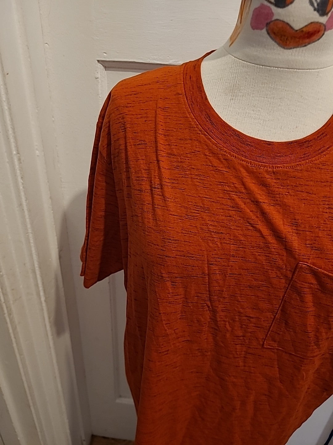 Mens EDC Size Large Orange Short Sleeved Tshirt