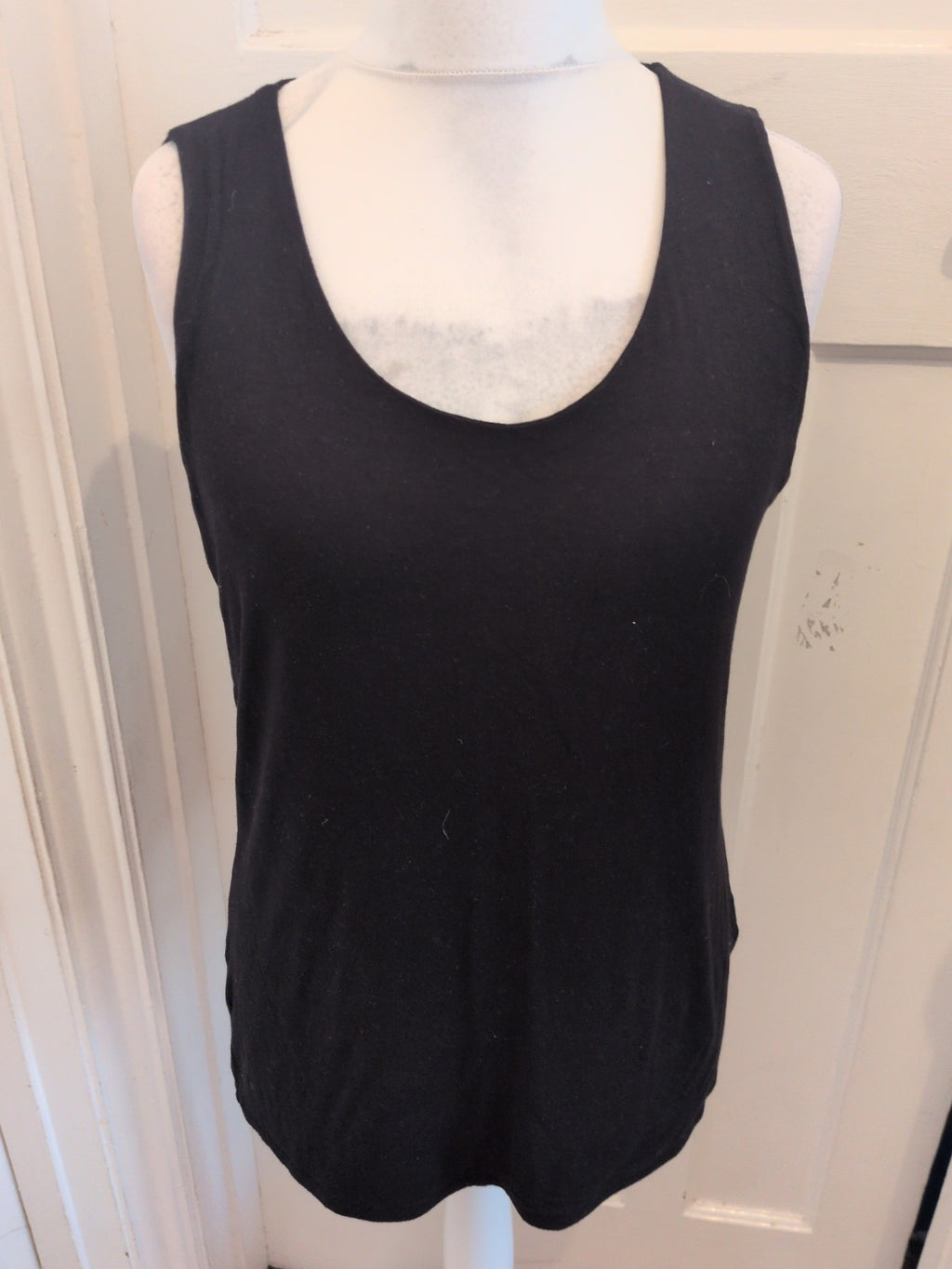 4XL Black Sleeveless Vest Style T-shirt