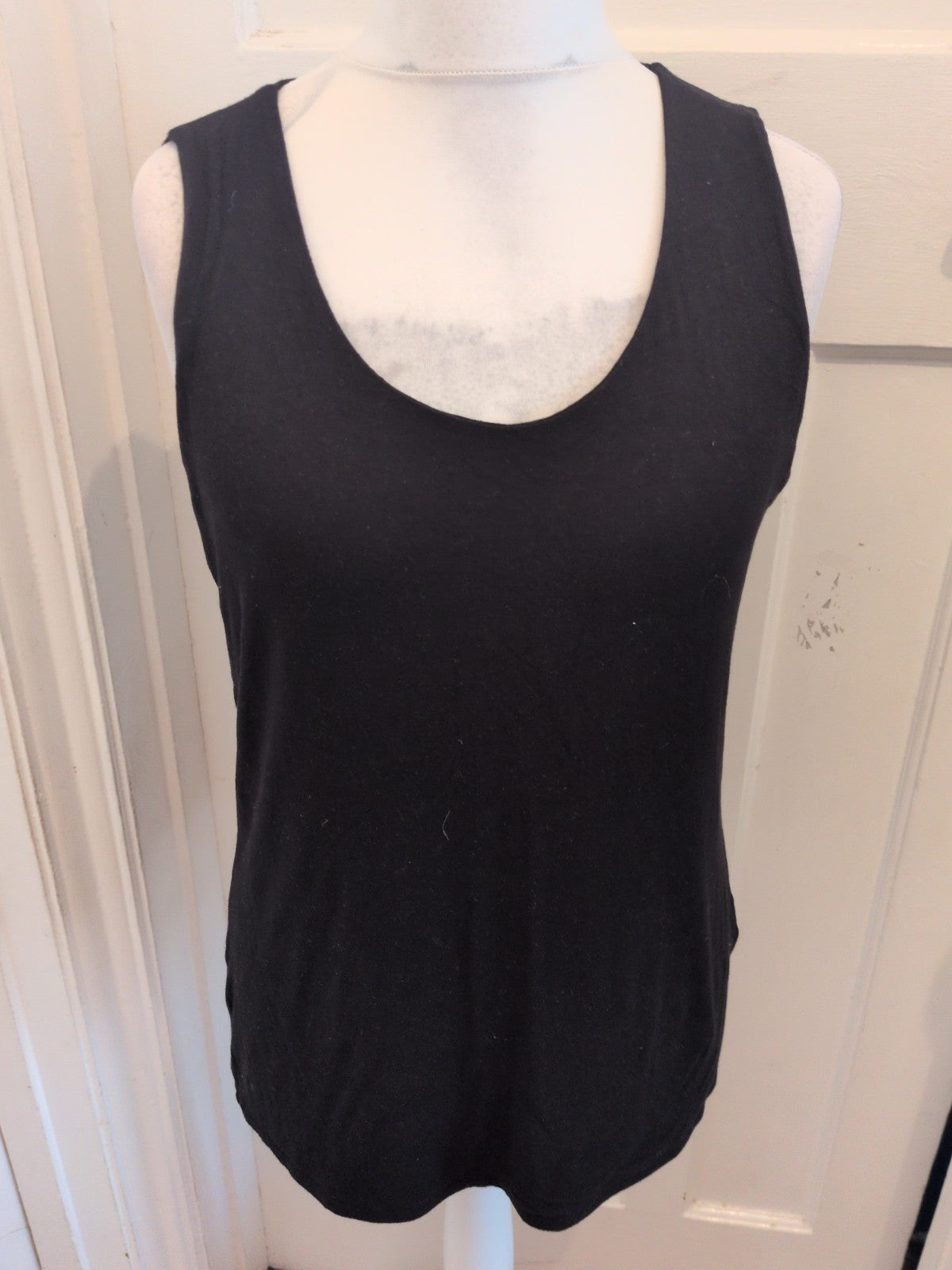 4XL Black Sleeveless Vest Style T-shirt