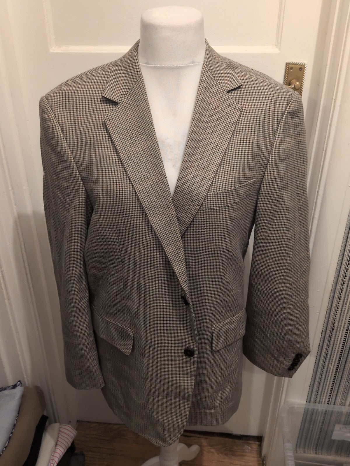 Mens Marks And Spencer Size 42m Soft Touch Neutral Suit Jacket
