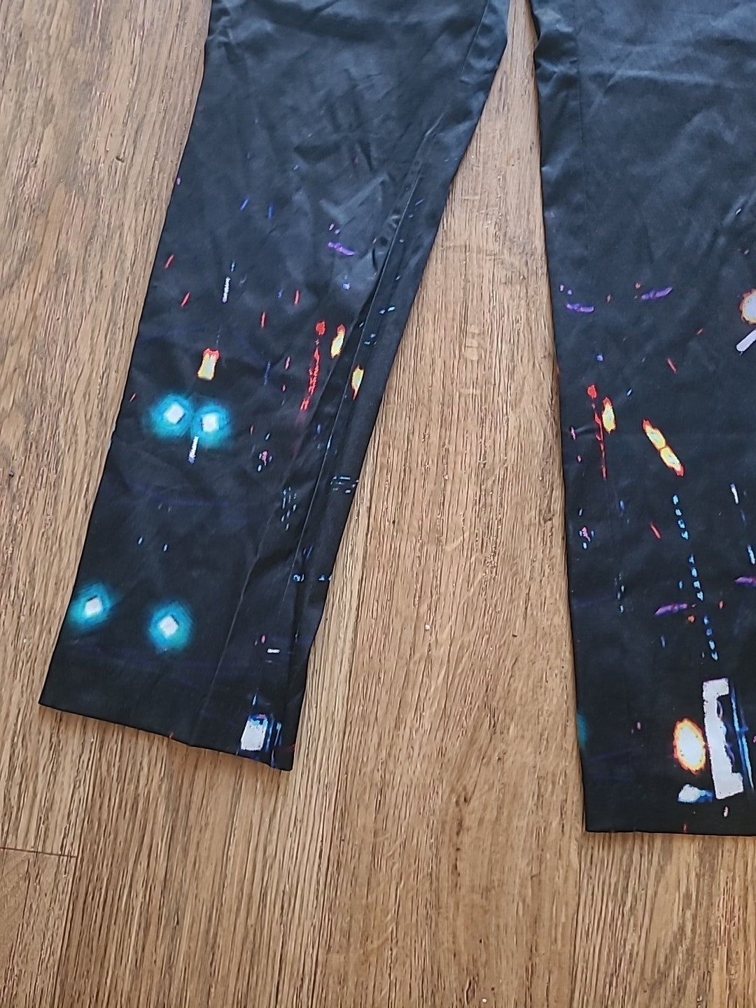 Ladies H+M Size 8-10 Black Detailed Trousers