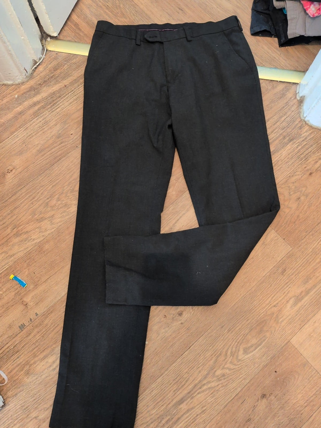 Next 34x33 Charcoal Grey Smart Trousers