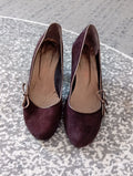 Ladies Brown Suede Court Shoes Jane Shilton Size 37 Free Delivery