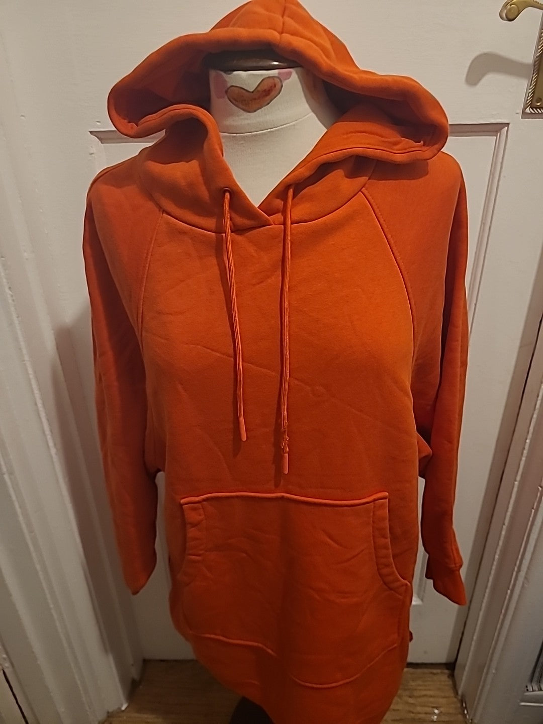 Mens H&M Size Medium(Looks Way Bigger) Orange Hoodie
