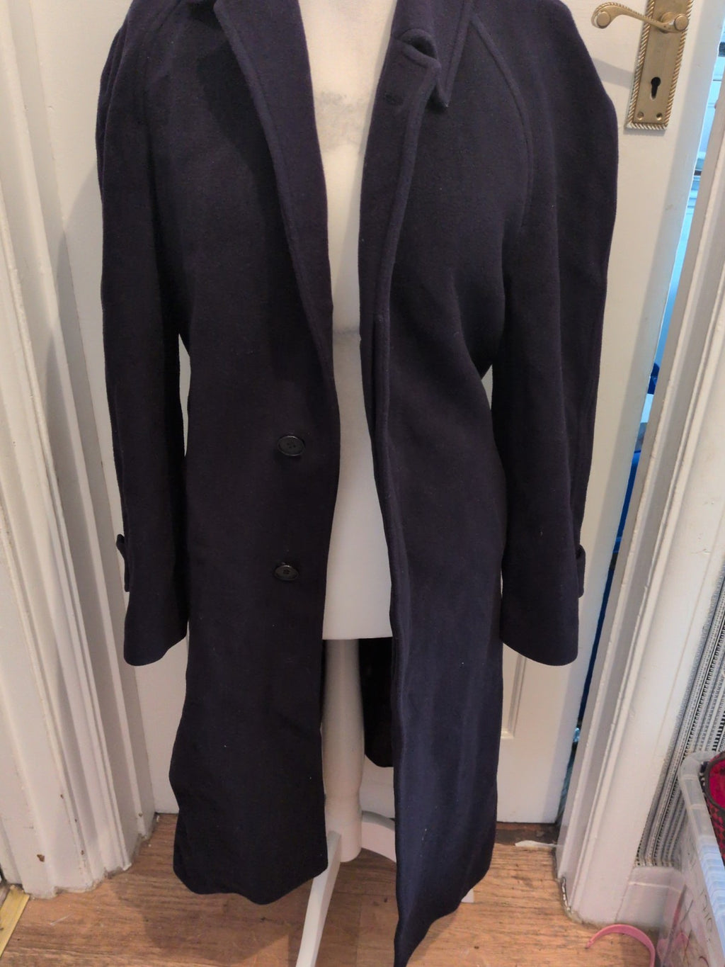 Classe Affaires 48 100% Pure New Wool Long Length Lined Jacket