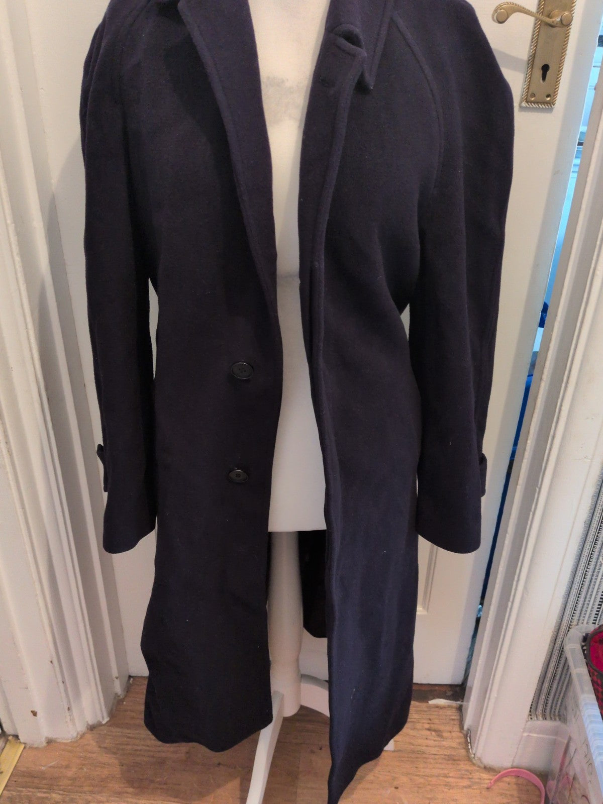 Classe Affaires 48 100% Pure New Wool Long Length Lined Jacket
