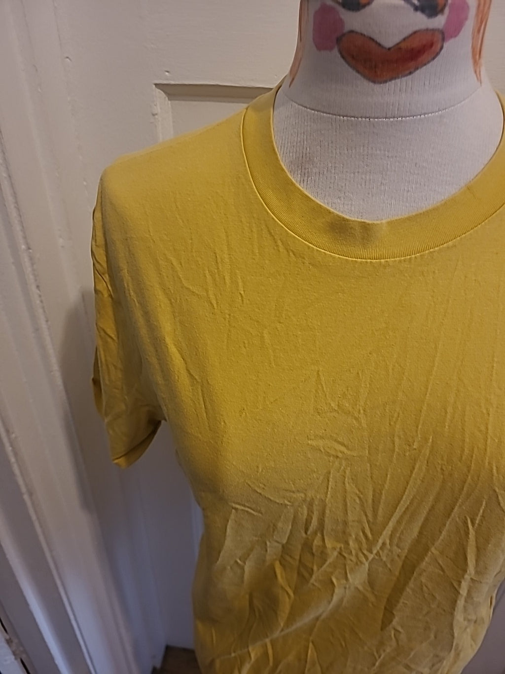 Ladies Asos Medium Yellow Short Sleeve Top