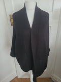 Ladies Wallis Size Medium Black Knit Cardigan