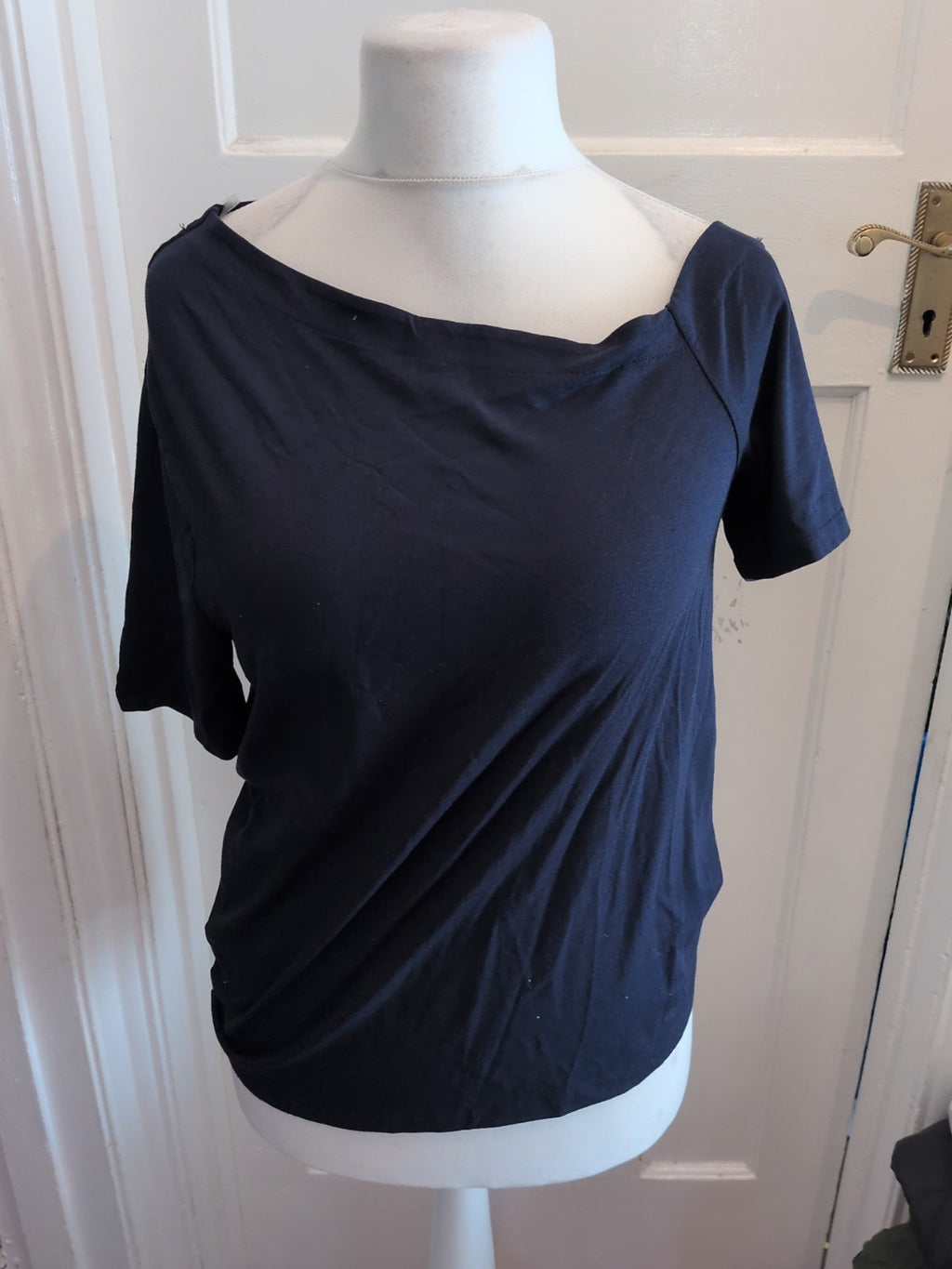 Nutmeg 16 Navy Off The Shoulder Blouse
