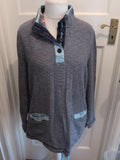 Per Una Large Chambray Mix Stripe Jumper