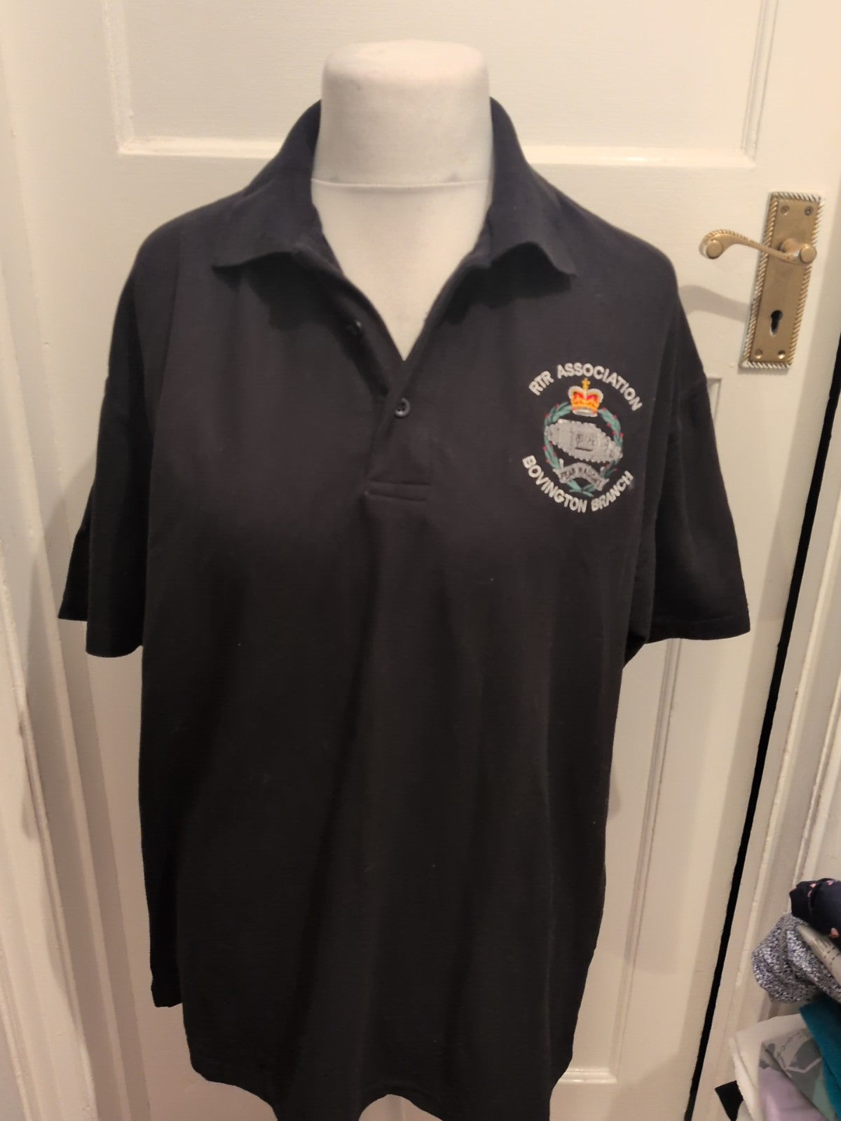 RTX 2XL Bovington Branch Black Polo