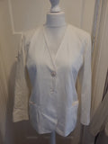Ladies Rhapsodie Size Large Ivory Lined Blazer  Bobbling