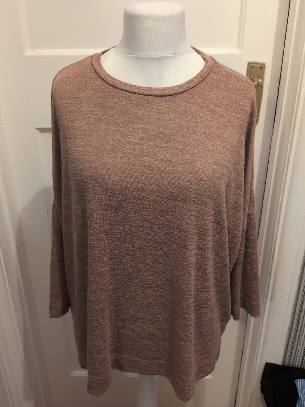 Ladies Primark Size 18-20 Brown Long Sleeved Jumper