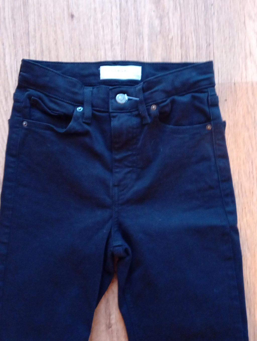 Ladies Topshop Size 25x32 Black Denim Jeans