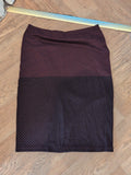 Dorothy Perkins 16 Purple And Black Stretch Skirt