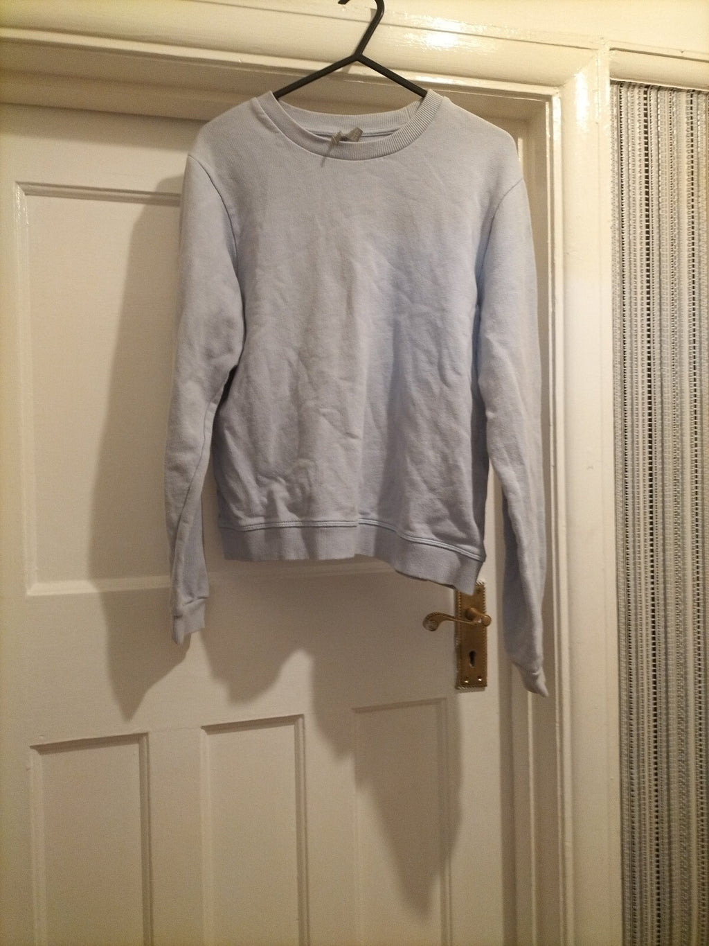 Ladies Asos Size 8 Long Sleeved Pale Blue Jumper