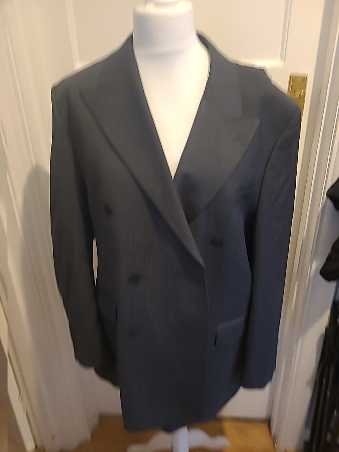 Mens Pierre Cardin Size 44R Stretch Comfort Grey Lined Padded Blazer