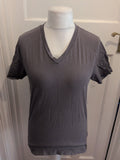 Next Medium Grey V Neck Slim Fit T-shirt Short Sleeve