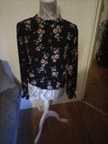 Ladies H+M Size 6 Floral Long Sleeved Blouse