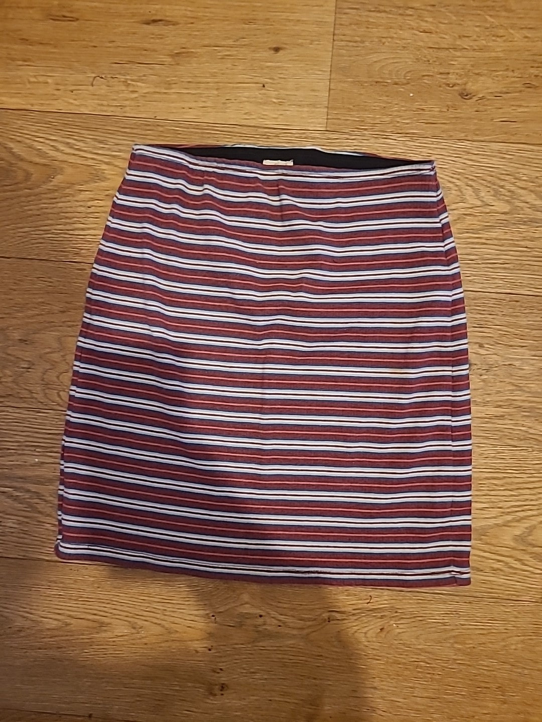 Ladies Hollister Size XS Multi Striped Elasticated Mini Skirt