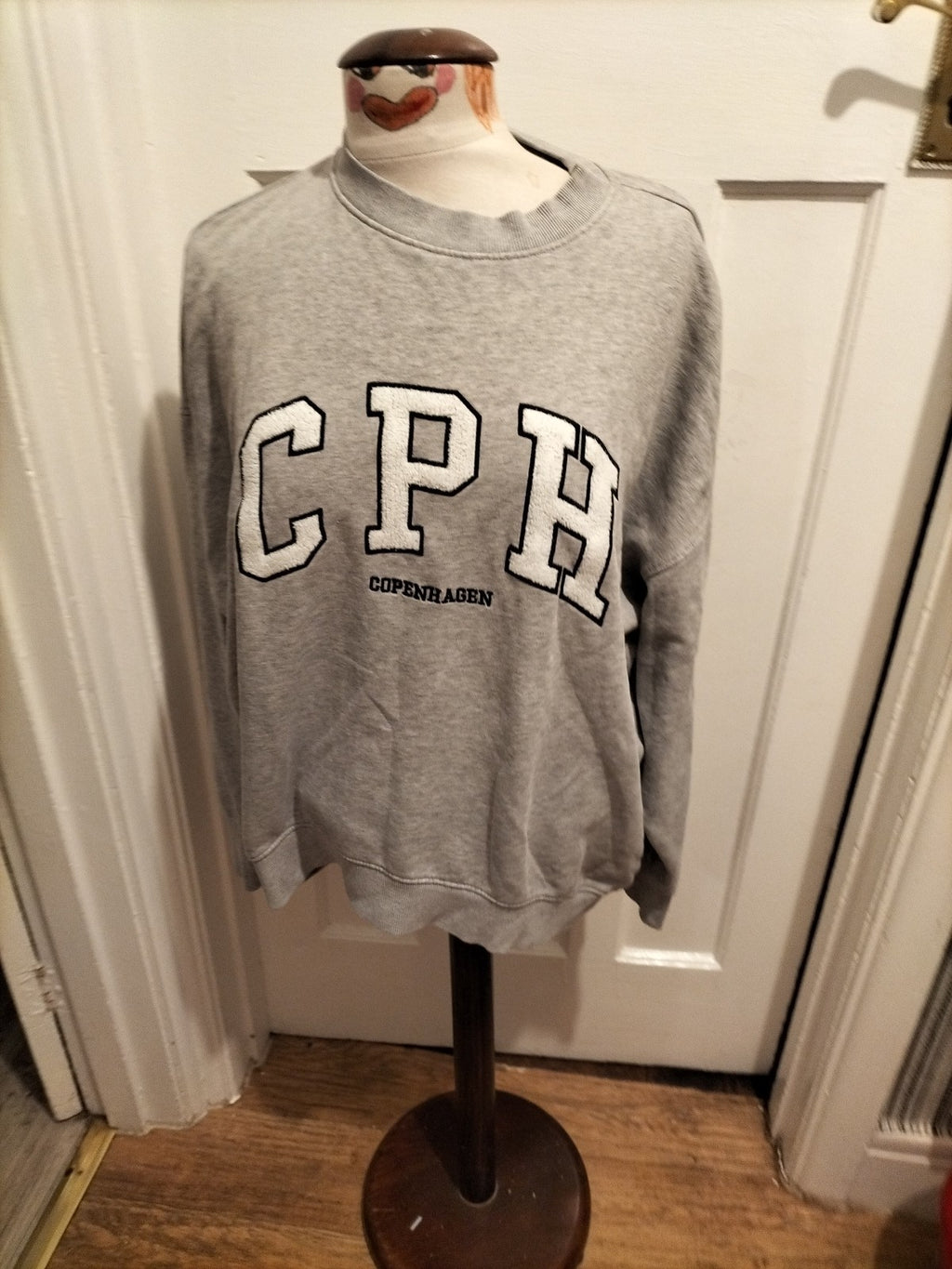 Mens Next Size Large Grey Pullover Jumper (Mark On Front)