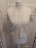 Debenhams 14 Ivory Short Sleeve Jumper