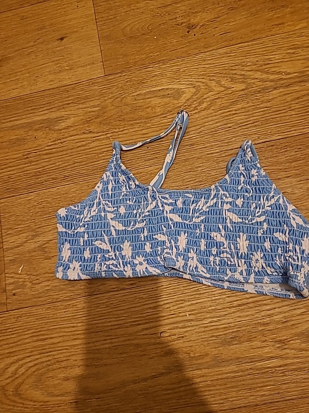 Ladies Size Small Blue/White Boob Tube