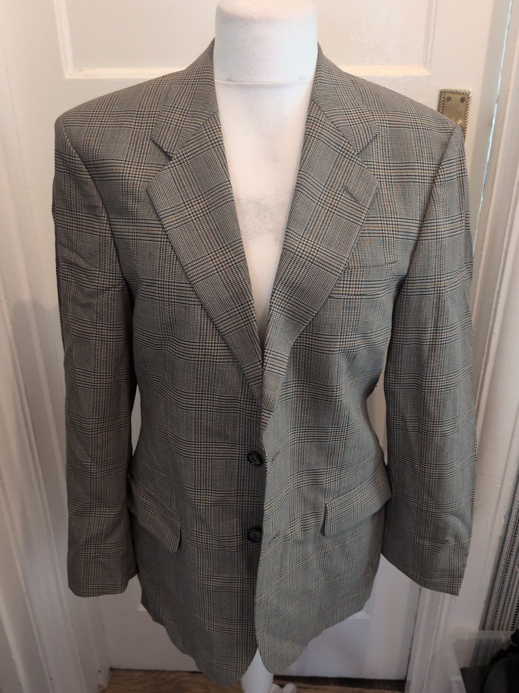 Mens St Michael Size 38M Olive Suit Jacket