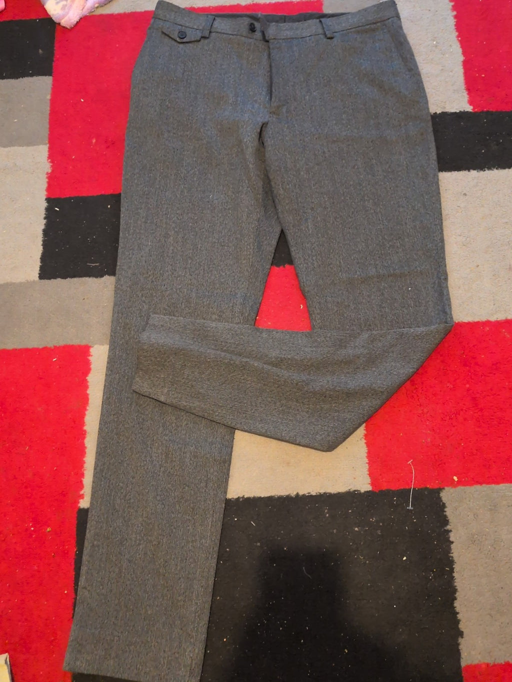 Next 34/33 Grey Trousers Smart
