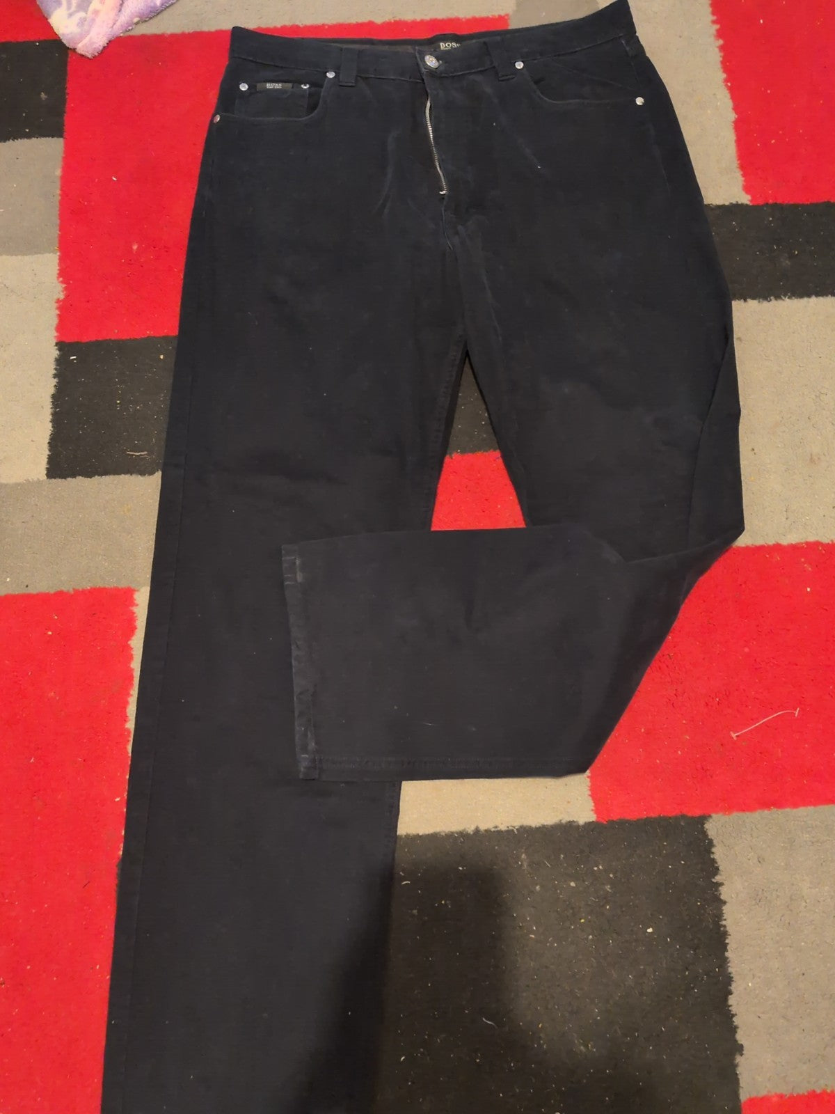 Hugo Boss 36x32 Dark Navy/Black Trousers Chino
