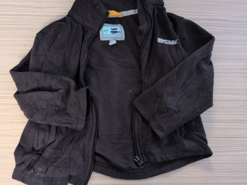 Regatta 3-4 Years Black Full Zip Jacket