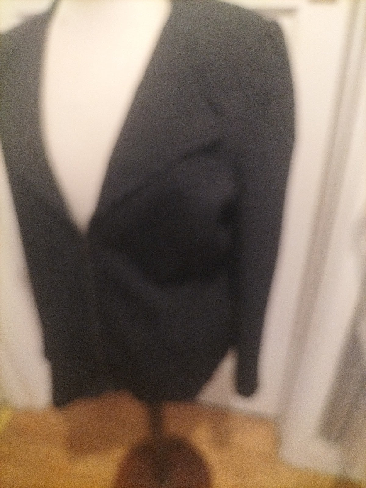 Ladies Wardrobe Size 16 Black Patterned Lined Zip Through Jacket