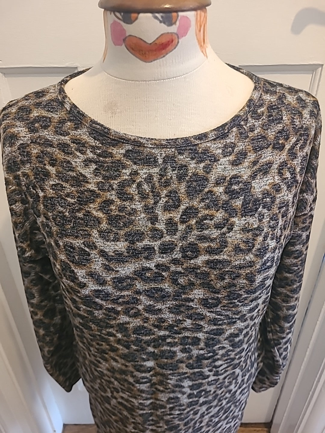 Ladies Marks And Spencer Size 6 Brown/Grey/Black Long Sleeved Nightwear